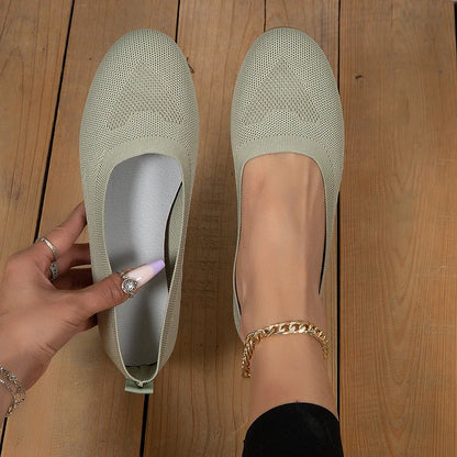 WOMEN'S WOVEN BREATHABLE FLAT  SHOES