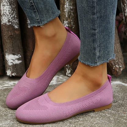 WOMEN'S WOVEN BREATHABLE FLAT  SHOES