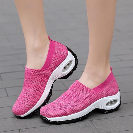WOMEN'S AIR GO-WALK COMFY PLATFORM SNEAKERS