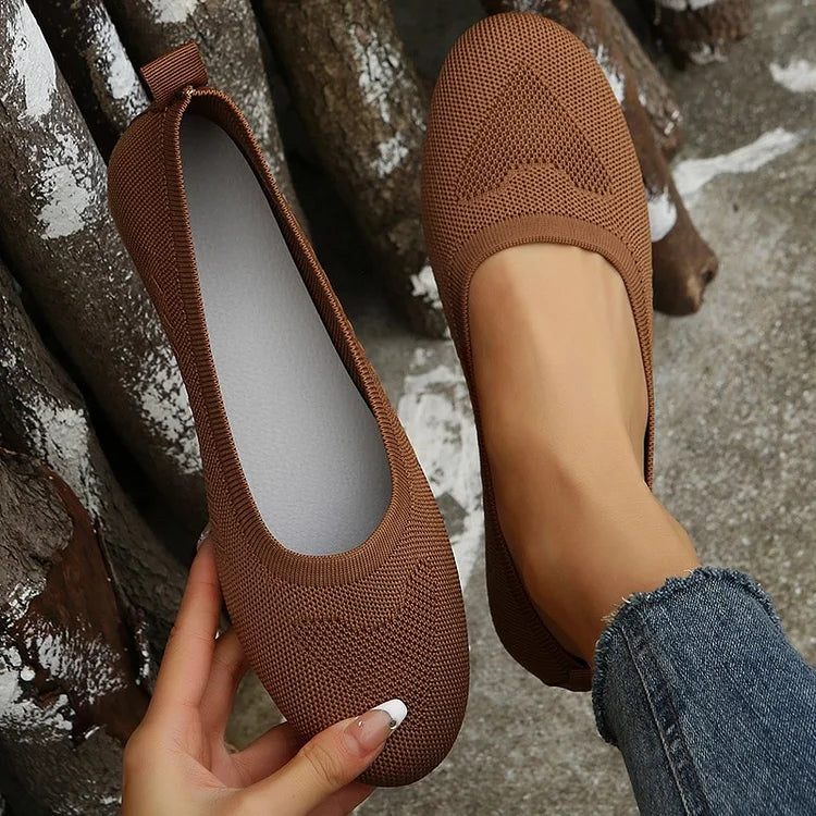 WOMEN'S WOVEN BREATHABLE FLAT  SHOES