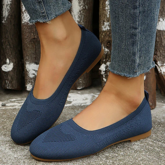 WOMEN'S WOVEN BREATHABLE FLAT  SHOES