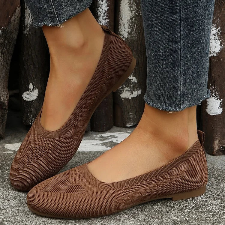 WOMEN'S WOVEN BREATHABLE FLAT  SHOES