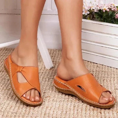 WOMEN CASUAL SUMMER COMFY SLIP ON SANDALS 2024