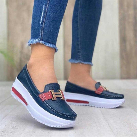 CASUAL COMFY PLATFORM LOAFERS